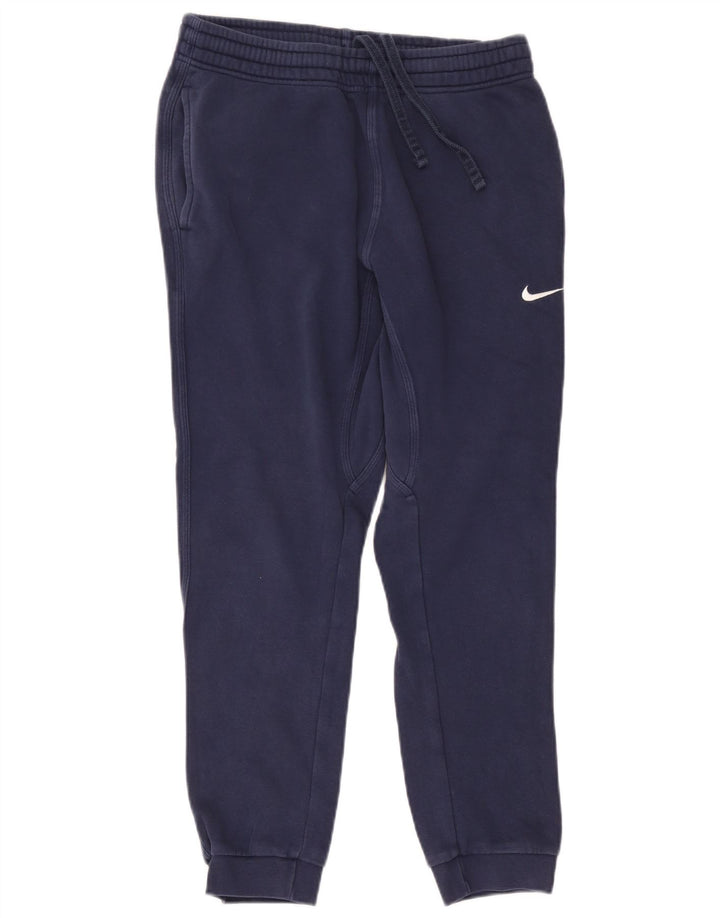 Pantaloni de trening pentru bărbați Nike Pantaloni de jogging, bumbac mediu albastru bleumarin