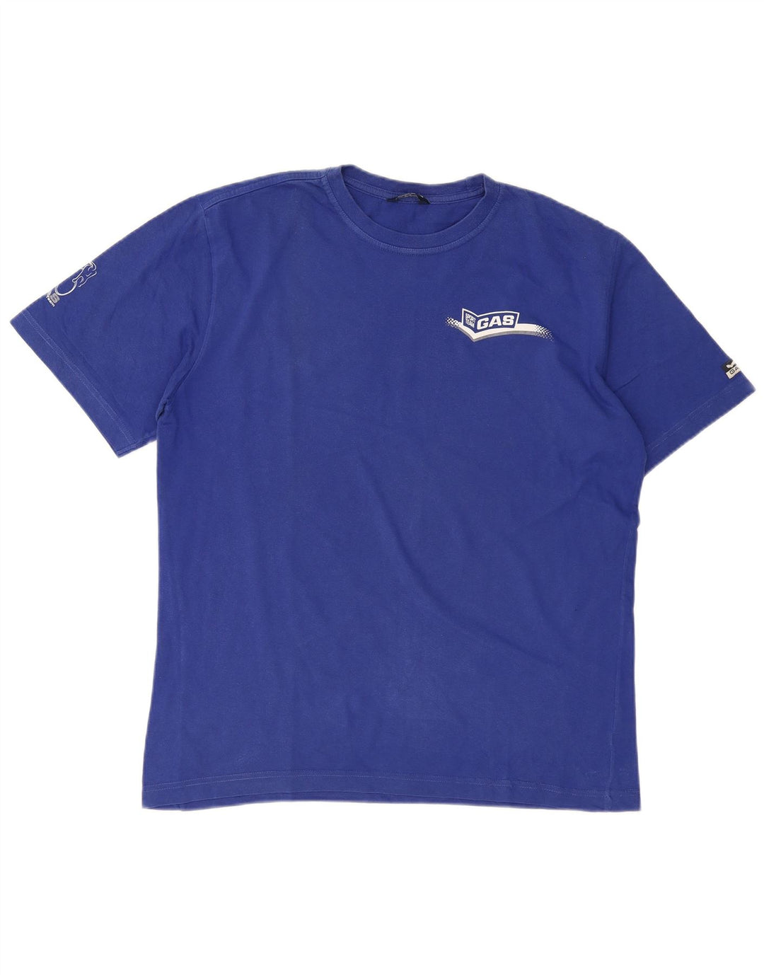 Tricou grafic pentru bărbați GAS Top mare, albastru, bumbac