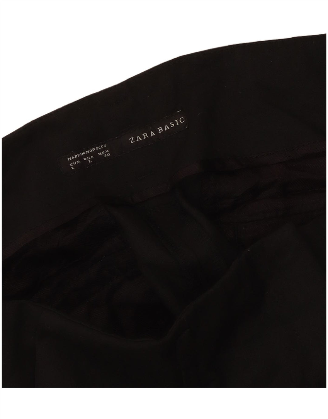 Pantaloni chino slim pentru femei Zara L34 L30 Negru