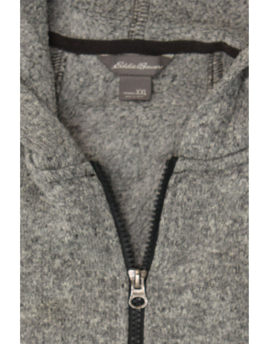 EDDIE BAUER Womens Zip Hoodie Sweater UK 20 2XL Grey Polyester Vintage Eddie Bauer and Second-Hand Eddie Bauer from Messina Hembry 