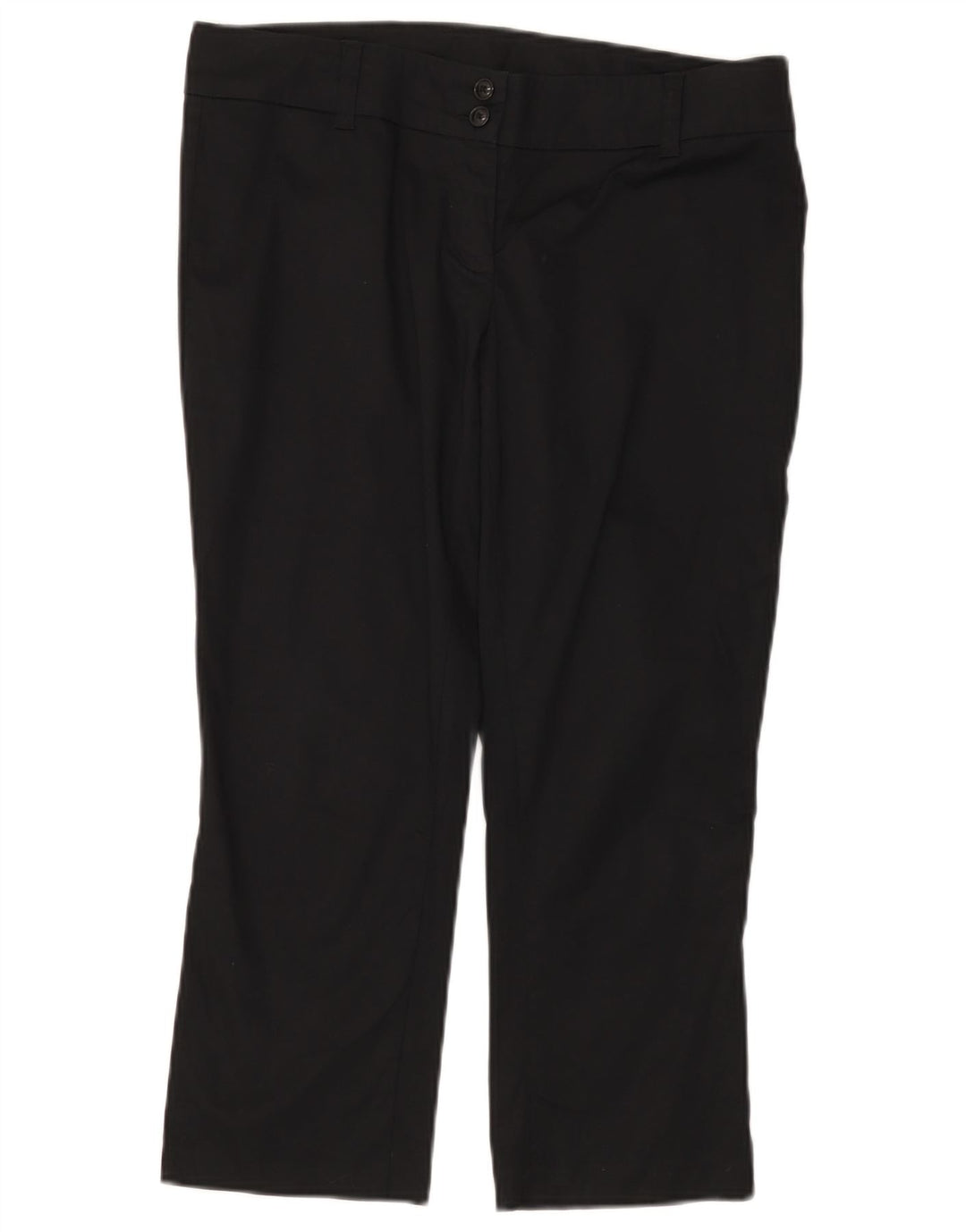 Pantaloni Capri pentru femei BENETTON IT 44 Medium W32 L22 Bumbac negru