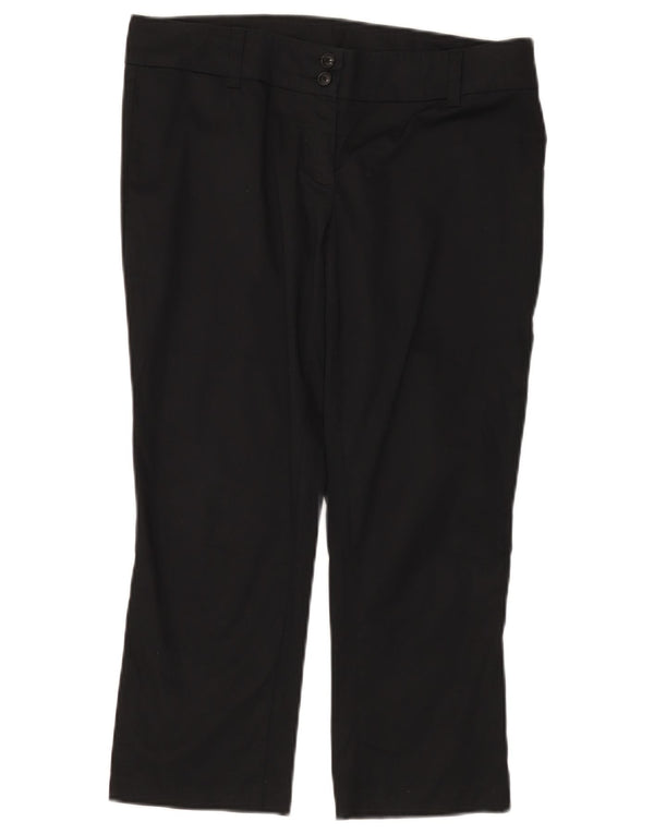 Pantaloni Capri pentru femei BENETTON IT 44 Medium W32 L22 Bumbac negru