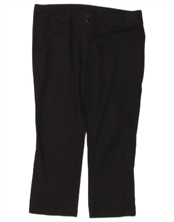 Pantaloni Capri pentru femei BENETTON IT 44 Medium W32 L22 Bumbac negru