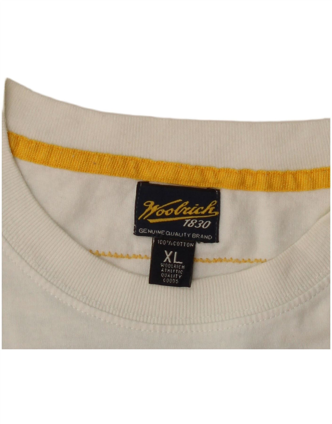 Tricou grafic pentru bărbați Woolrich Top XL Bumbac alb