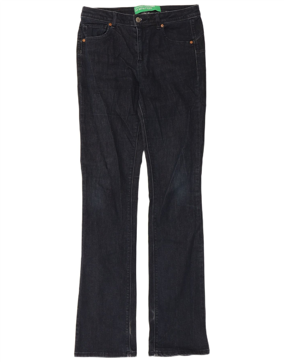 Blugi Benetton pentru femei Bootcut W30 L34 bleumarin