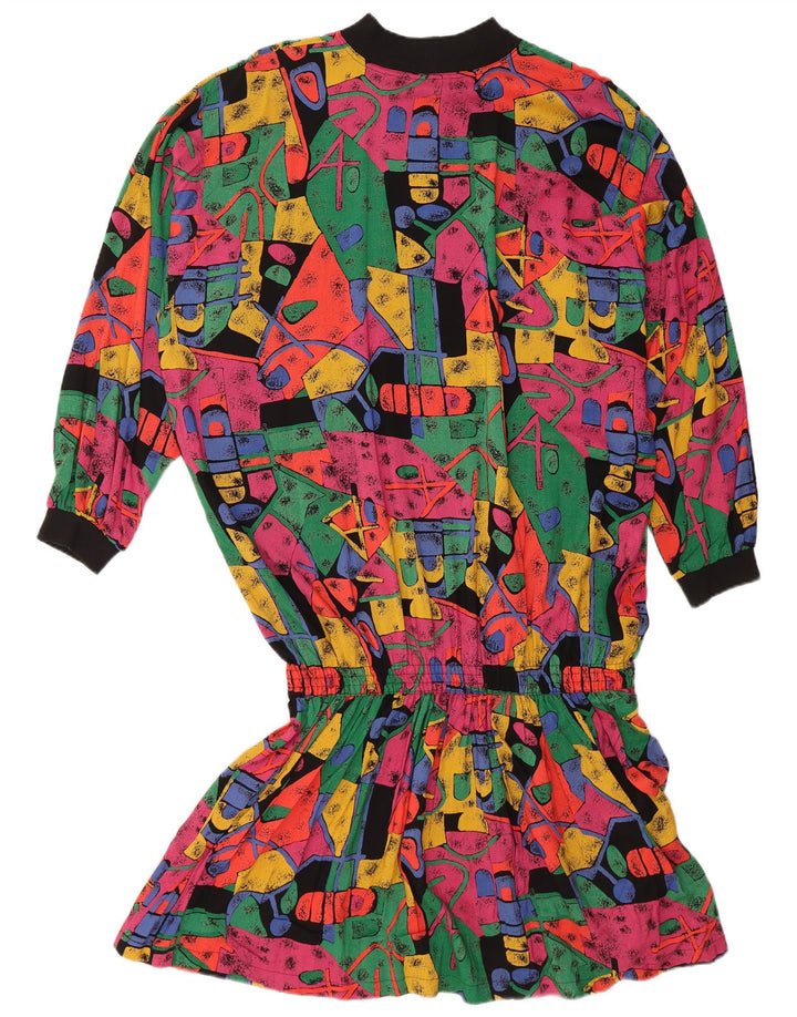 Rochie vintage pentru femei cu talie scazuta EU 38 Mediu Multicolor Geometric