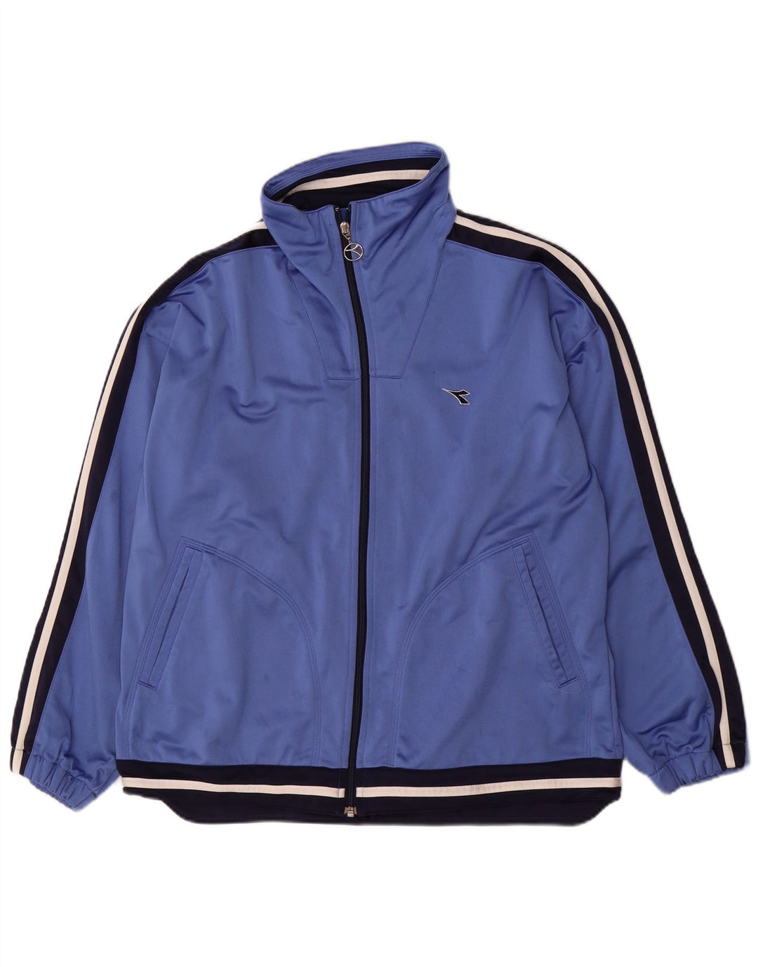 DIADORA Jachetă de trening pentru femei UK 12 Medium Blue Colorblock