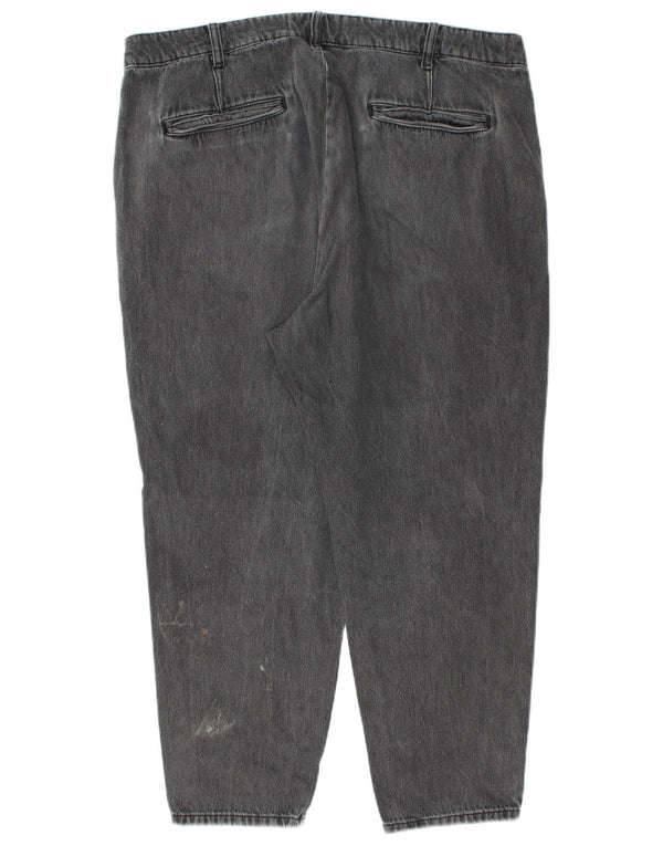 Blugi conici tăiați pentru bărbați Zara EU 46 XL W36 L25 bumbac gri