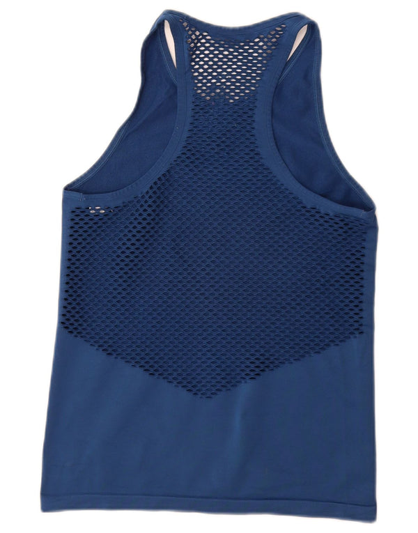 REEBOK Les Mills Graphic Vest Top pentru femei UK 8 Small Bleumarin