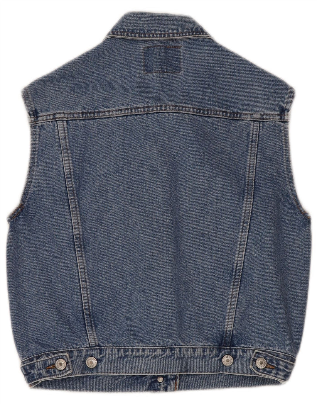 Gilet de denim pentru femei Casucci UK 12 Medium Blue