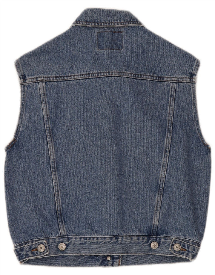 Gilet de denim pentru femei Casucci UK 12 Medium Blue