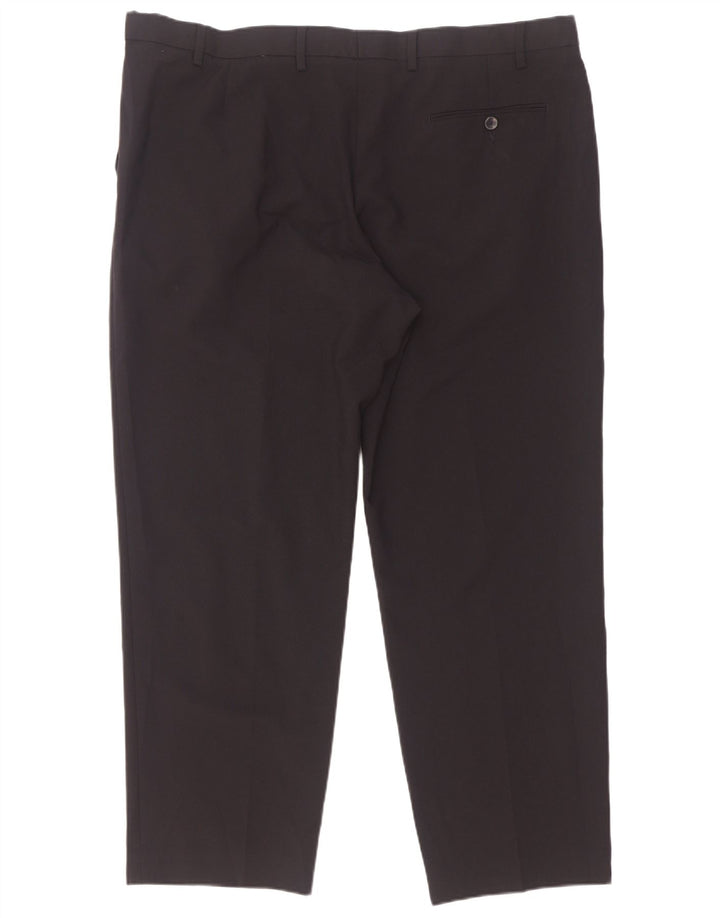 Pantaloni de costum obișnuiți pentru bărbați Marks & Spencer L42 L29 bleumarin