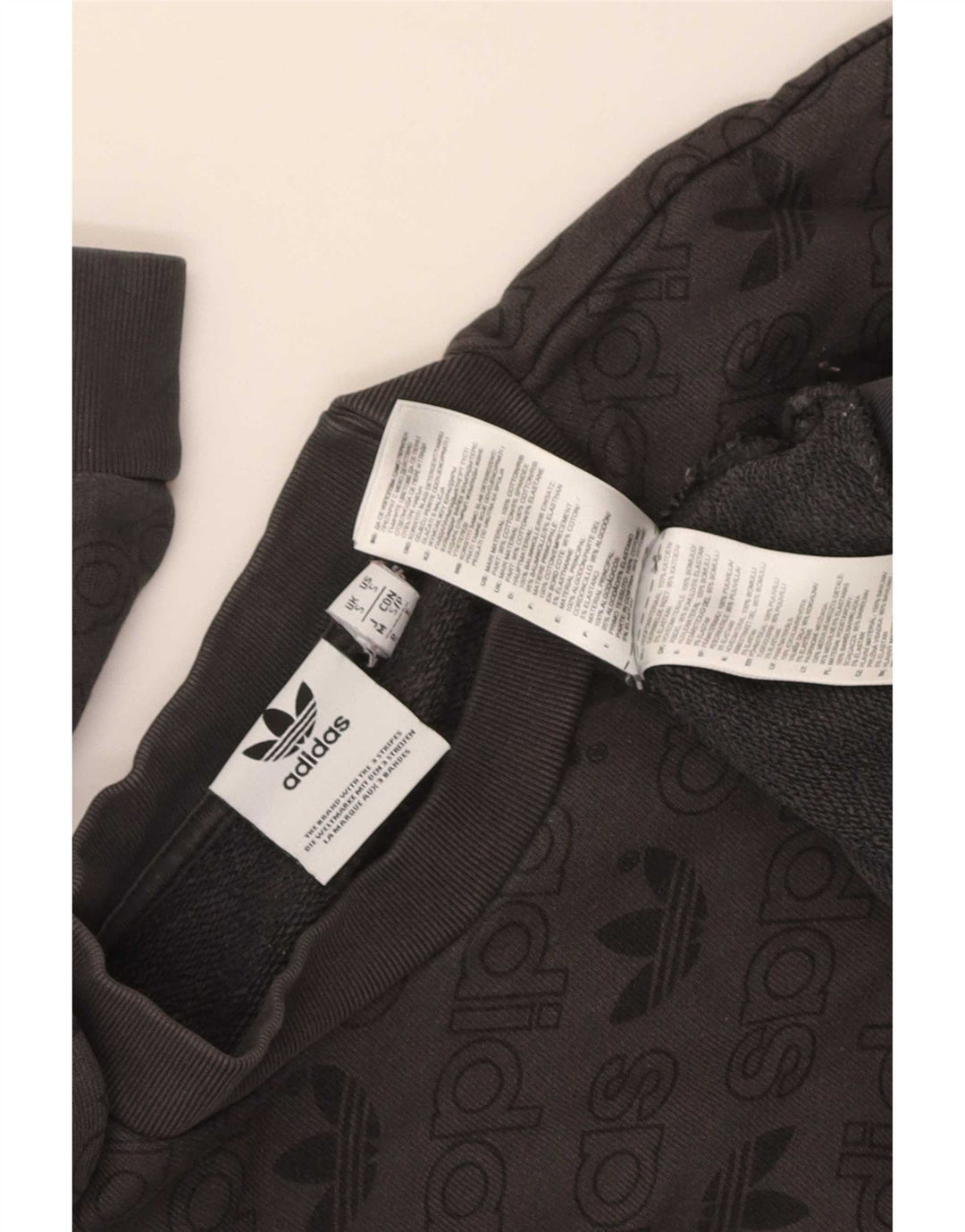 Hanorac grafic pentru bărbați Adidas Jumper mic, gri, bumbac