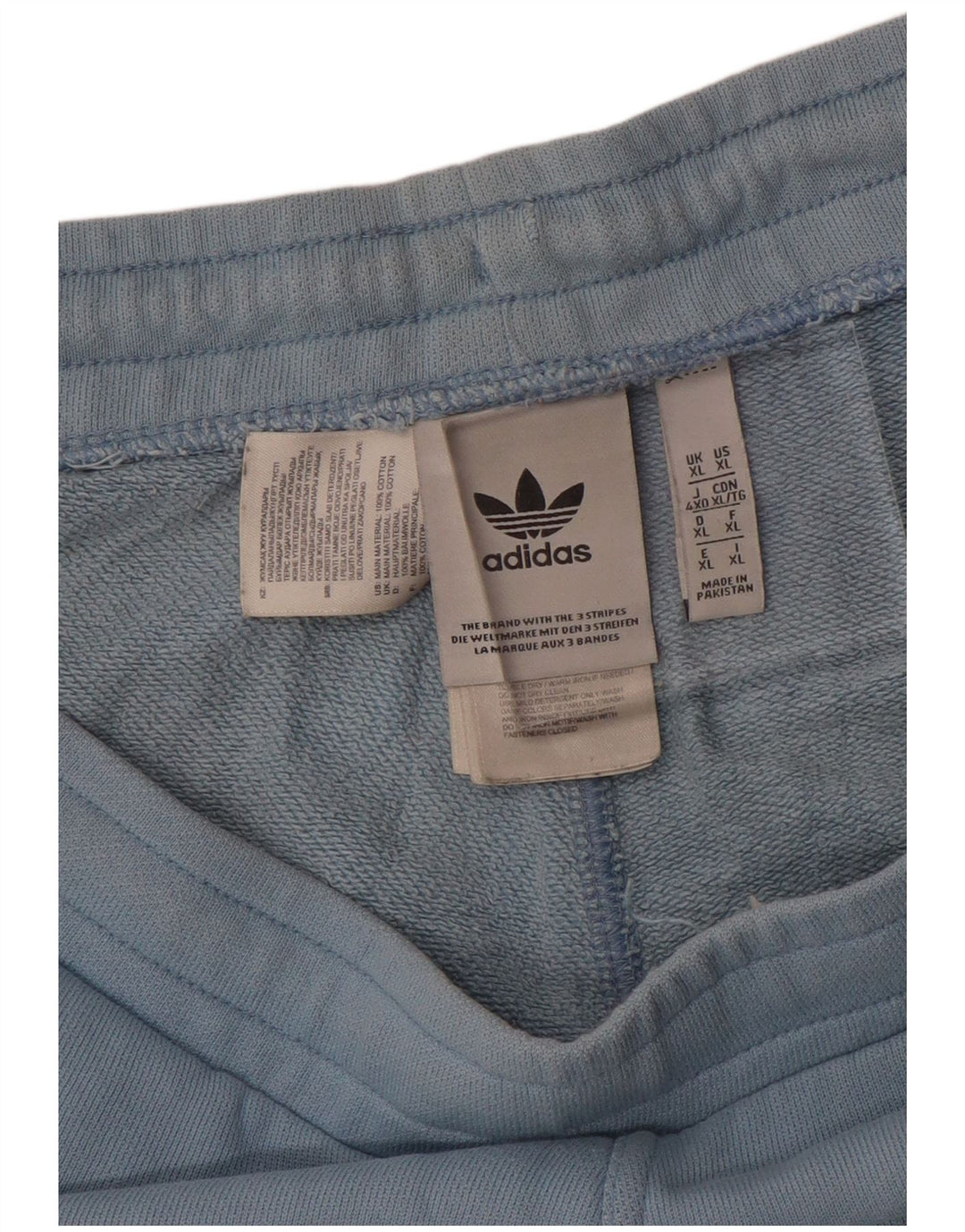 Pantaloni scurți sport pentru bărbați ADIDAS XL, bumbac albastru