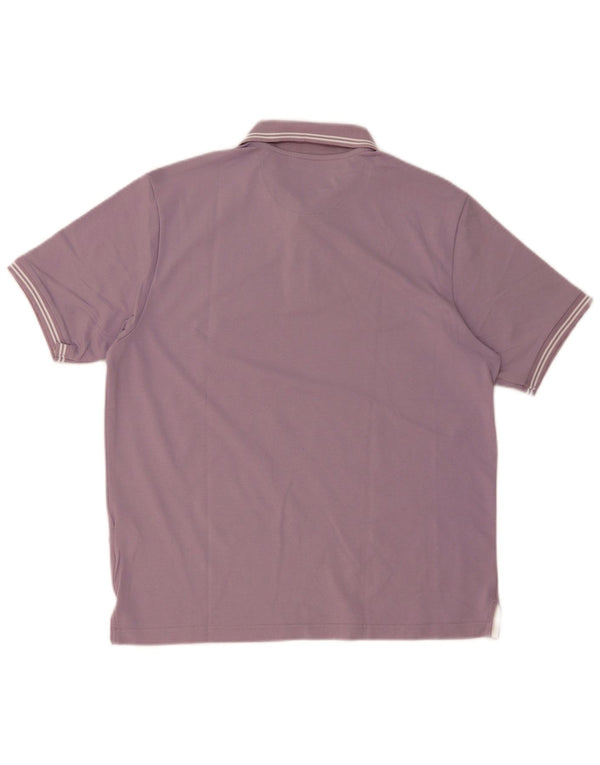 Cămașă polo pentru bărbați Champion Easy Fit, bumbac cu dungi violet mediu