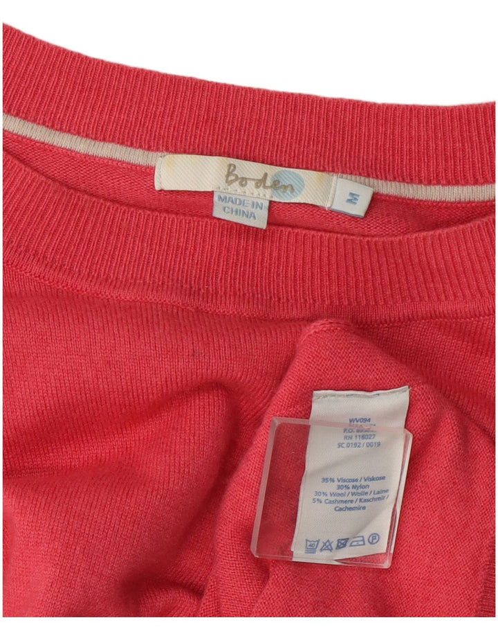 Pulover Boden pentru femei cu gât de barcă, UK 14, viscoză, roz mediu