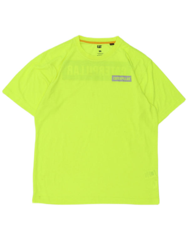 Tricou grafic pentru bărbați CAT Top 3XL Poliester verde