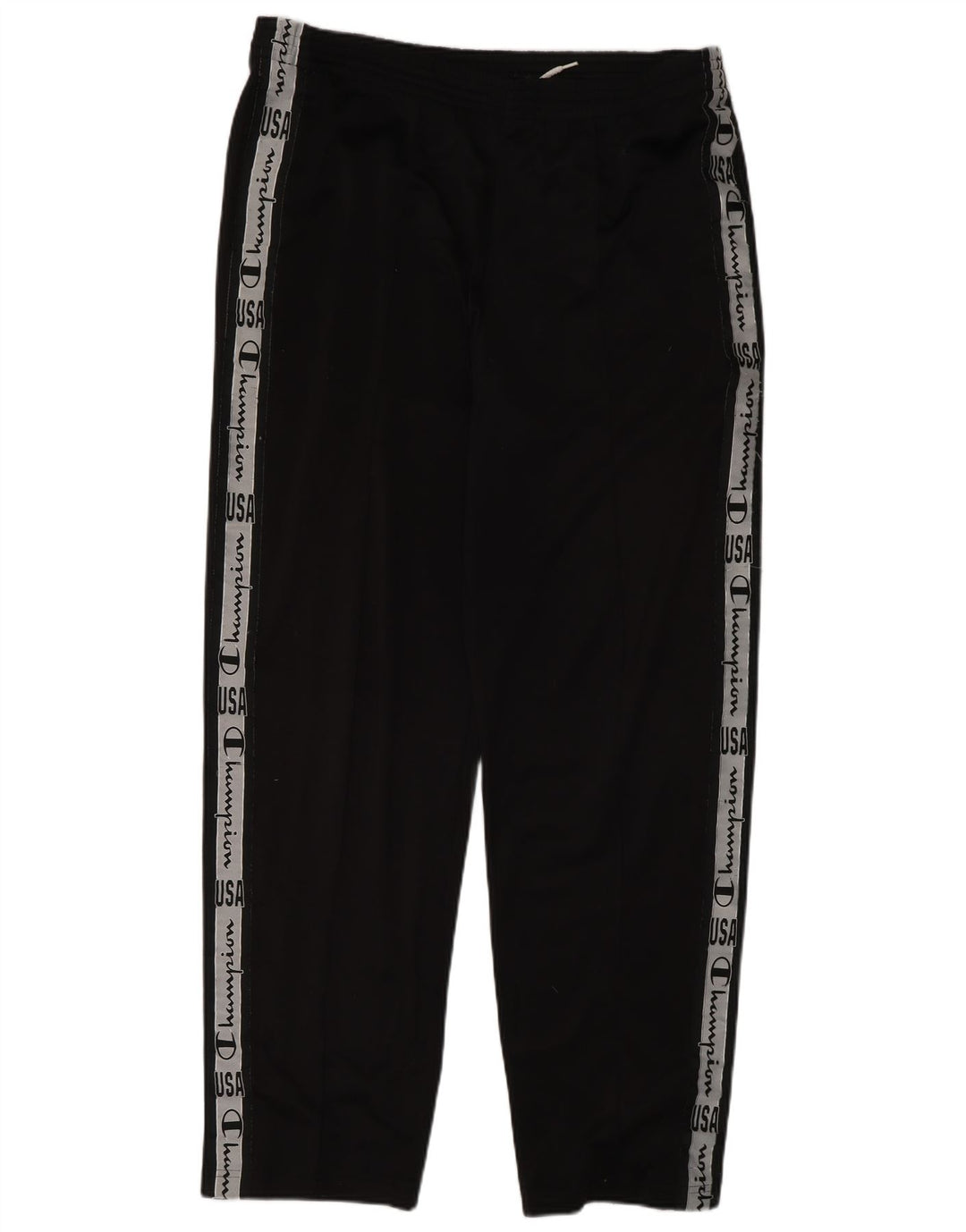 Pantaloni de trening grafic pentru bărbați Champion, mari, negru, poliester color bloc
