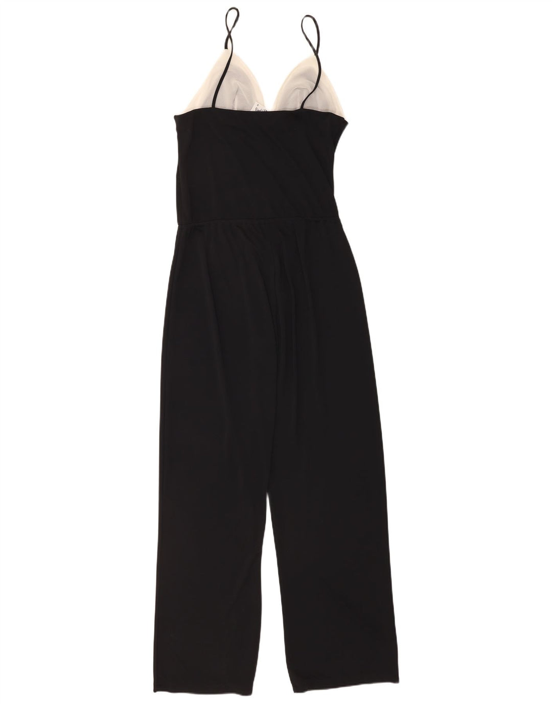 Salopetă vintage pentru femei UK 10, negru, poliester color block