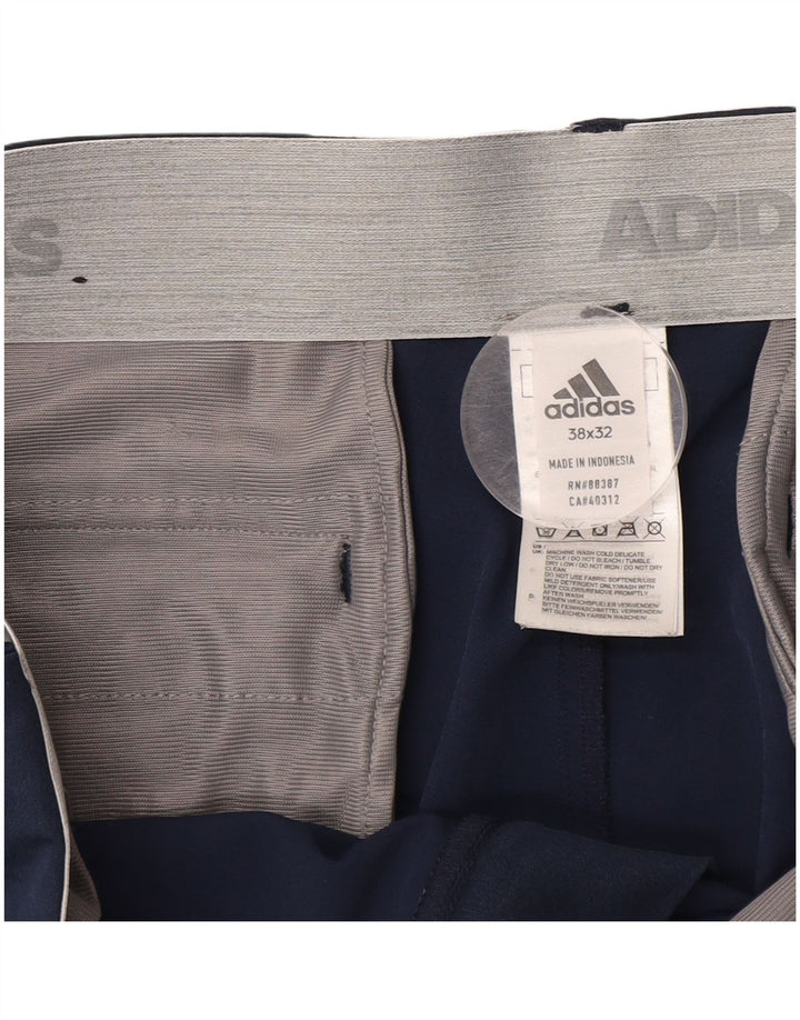 Pantaloni chino drepți ADIDAS pentru bărbați W38 L32 nailon bleumarin