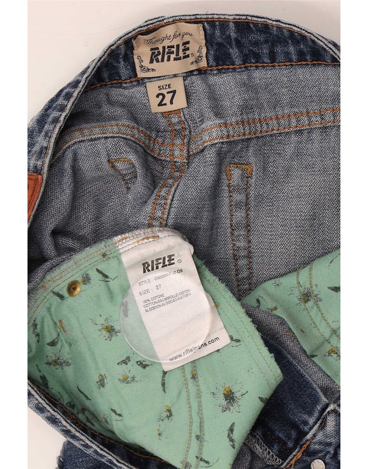 Fusta mini denim pentru femei Rifle W27 Small Blue Bumbac