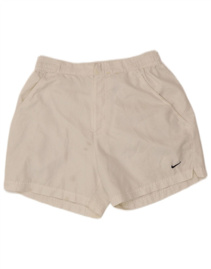 Pantaloni scurti chino NIKE pentru bărbați, mici W28, poliester alb
