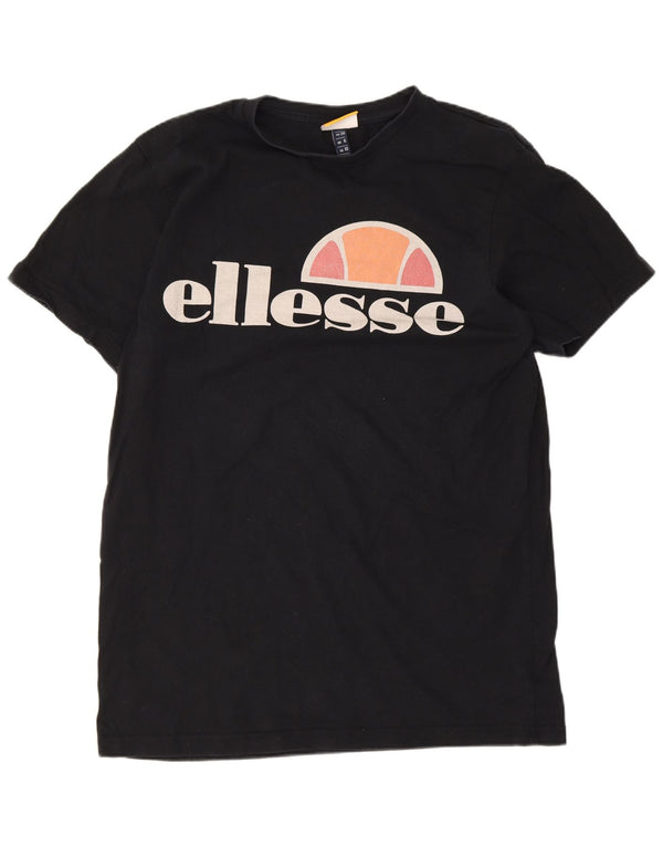 Tricou cu grafic pentru femei Ellesse Top UK 10 Small Black Bumbac