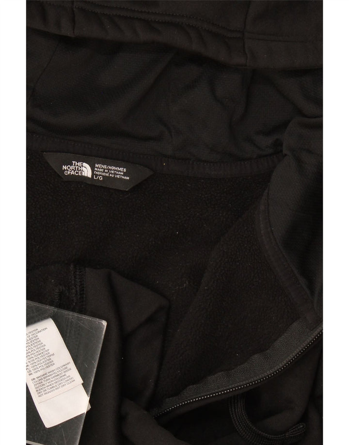 Pulover The North Face pentru bărbați, cu fermoar, poliester mare, negru