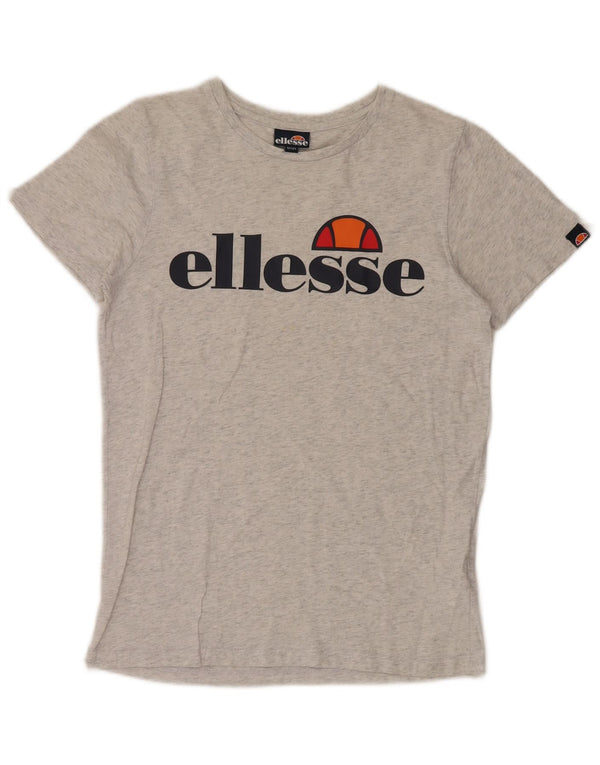 Tricou cu grafic pentru fete ELLESSE Top 12-13 ani bumbac cu pete gri