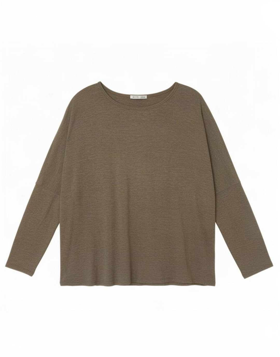 Top supradimensionat pentru femei Zara cu mânecă lungă UK 10 Small Khaki