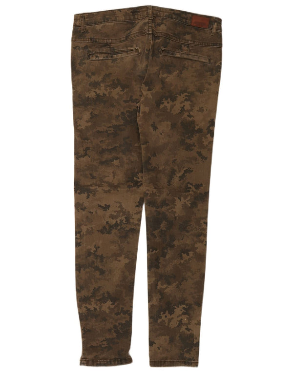 ZARA Pantaloni skinny casual pentru femei EU 40 Medium W30 L30 Kaki Camuflaj
