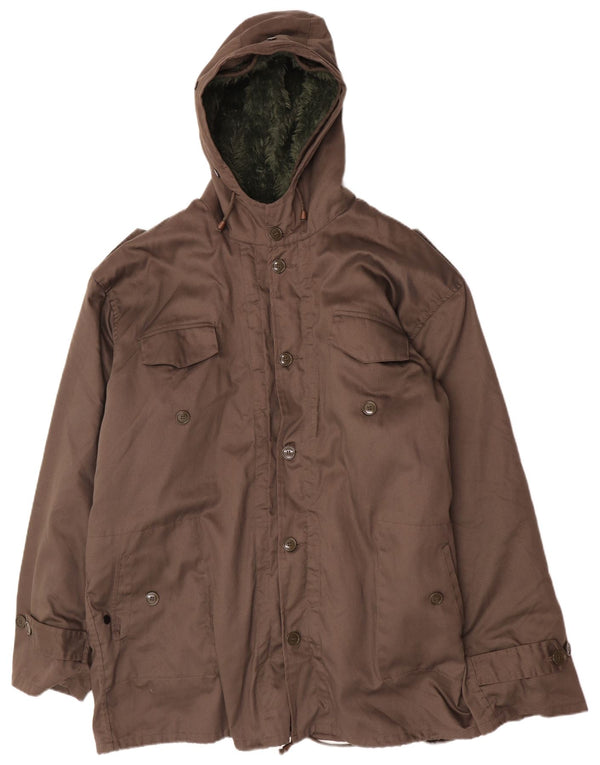 Jachetă parka cu glugă militară pentru bărbați vintage IT 62 3XL kaki