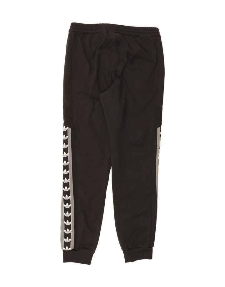 ADIDAS Mens Graphic Tracksuit Trousers Large  Black Polyester Vintage Adidas and Second-Hand Adidas from Messina Hembry 