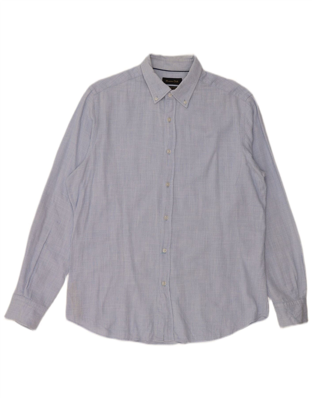 Cămașă Massimo Dutti pentru bărbați, mare, albastru, bumbac