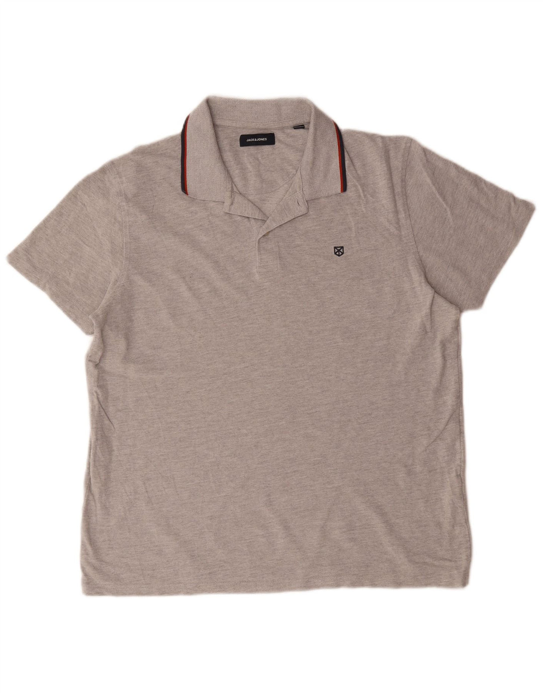 Tricou polo Jack & Jones pentru bărbați 2XL bumbac gri
