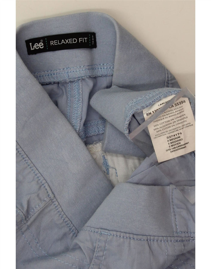 LEE Womens Relaxed Fit Cargo Shorts US 8 Medium W30 Blue Cotton Vintage Lee and Second-Hand Lee from Messina Hembry 