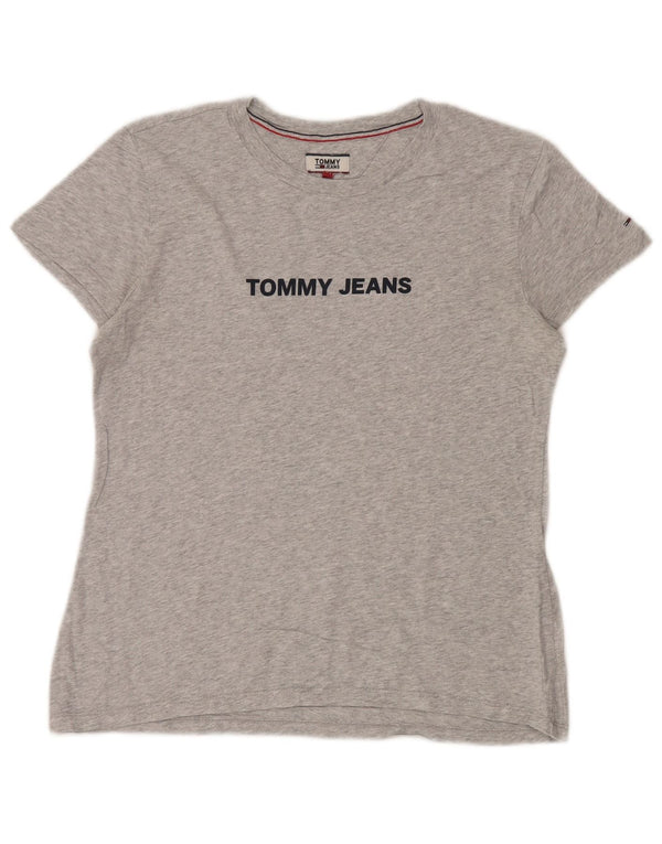 Tricou grafic Tommy Hilfiger pentru femei Top UK 14 Medium Grey Flecked