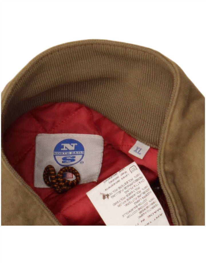 Jachetă Bomber North Sails pentru bărbați UK 42 XL, bumbac maro