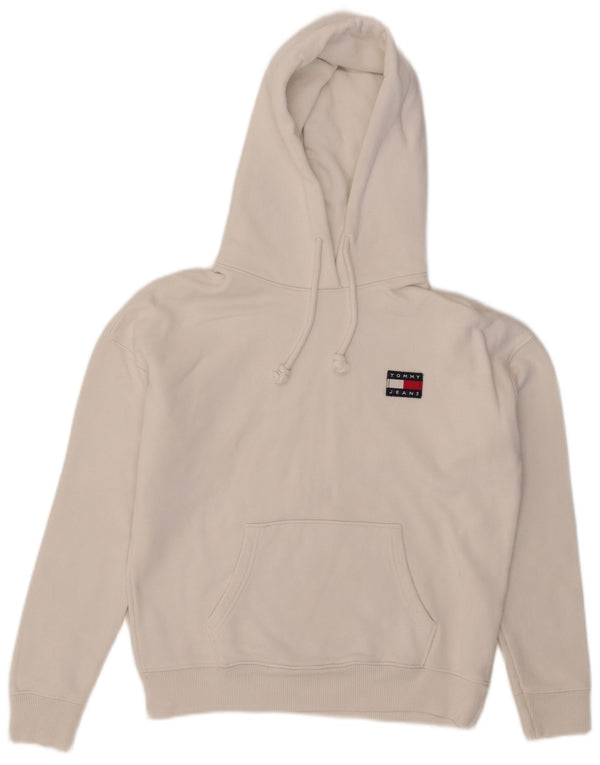 Pulover supradimensionat pentru femei Tommy Hilfiger UK 6 XS Bumbac alb