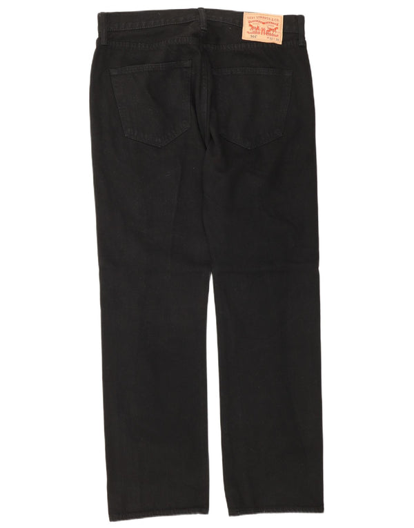 Blugi 501 drepti pentru bărbați Levi's W32 L30 bumbac negru