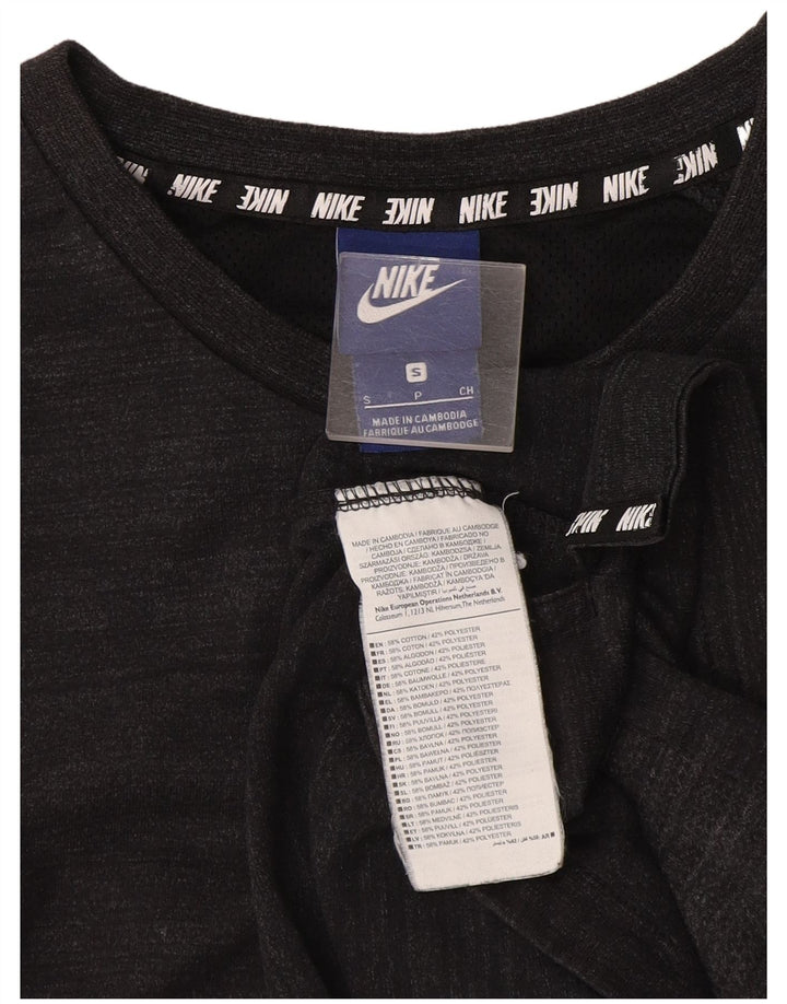 Tricou pentru bărbați Nike Top mic, gri, cu dungi, bumbac