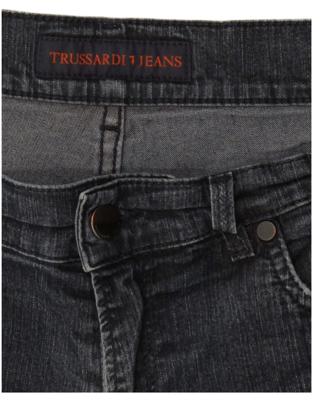 Trussardi blugi conici pentru bărbați W32 L29 albastru