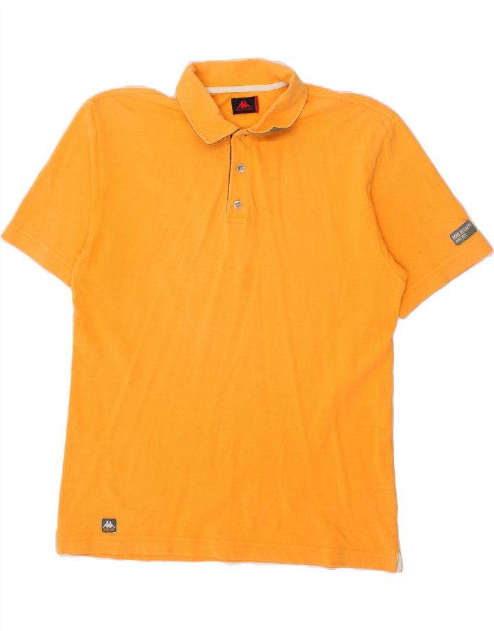 KAPPA Mens Polo Shirt Large Yellow Cotton Vintage Kappa and Second-Hand Kappa from Messina Hembry 