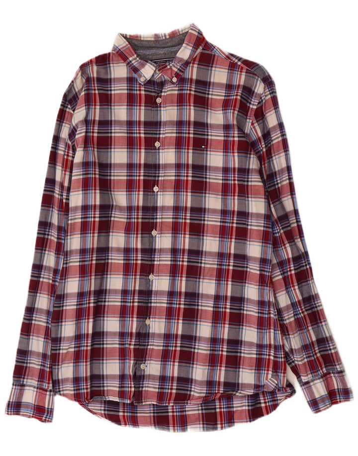 Cămașă de flanel pentru bărbați Tommy Hilfiger New York Fit, mare, multicoloră