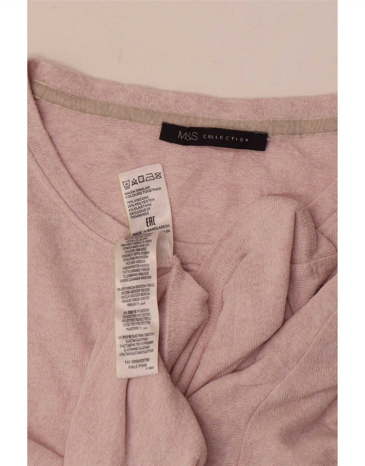 Tricou pentru femei Marks & Spencer Top UK 16 Large Pink Viscose