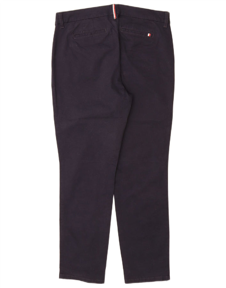 TOMMY HILFIGER Pantaloni chino subțiri pentru femei US 10 Large W32 L29 bleumarin