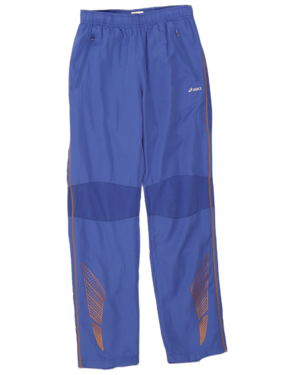 Pantaloni de trening Asics pentru fete, 13-14 ani, albastru, color block