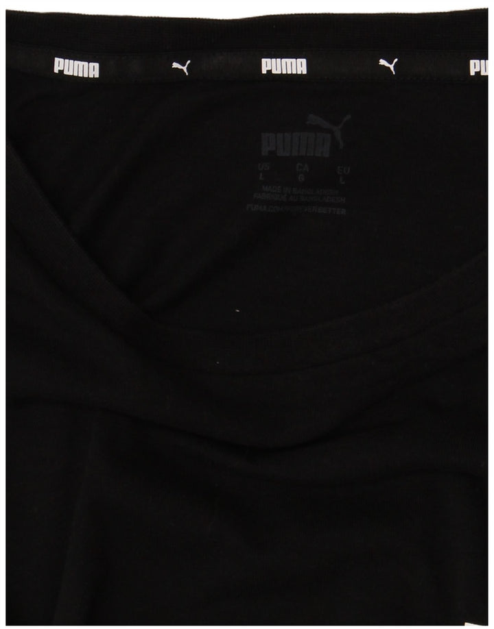Tricou grafic Puma pentru bărbați Top Large Negru