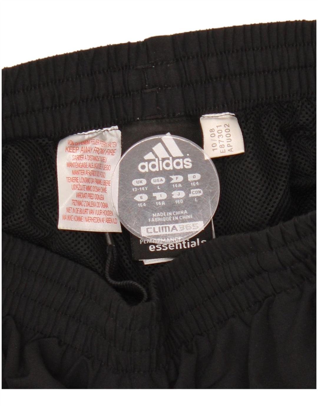 Pantaloni de trening ADIDAS Clima 365 pentru baieti 13-14 ani negru