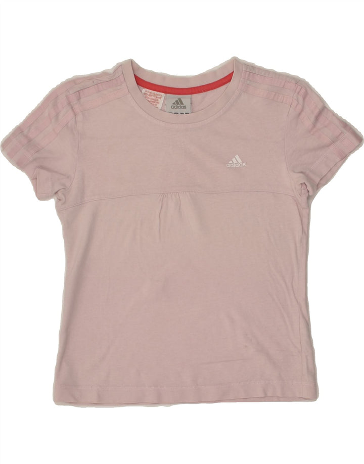 ADIDAS Girls T-Shirt Top 9-10 Years Pink | Vintage Adidas | Thrift | Second-Hand Adidas | Used Clothing | Messina Hembry 